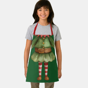 Lustiges Mädchen-Elfen-Body-Weihnachtsgeschenk Schürze