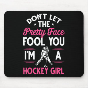 Lustiges Mädchen-Hockey-Geschenk für Frauen Kinder Mousepad