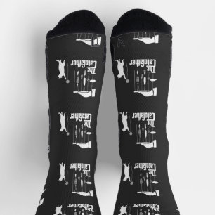 Lustiges Mafia-Katzen-Parodie-Grafik-T-Shirt Socken