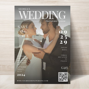 Lustiges Magazin-Cover Dunkles Foto Einigartige Ho Save The Date