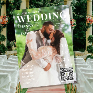 Lustiges Magazincover dunkle Foto Hochzeit Danke Einladung