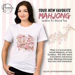 Lustiges Mahjong-Enthusiastinnen-Tri-Blend-Shirt Tri-Blend Shirt
