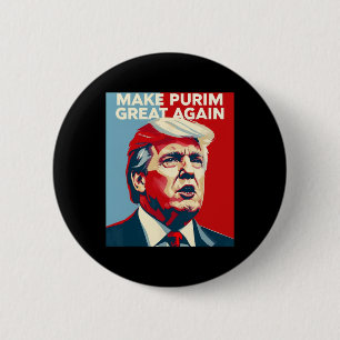 Lustiges Make Purim Great Again Purim Kostüm Trump Button