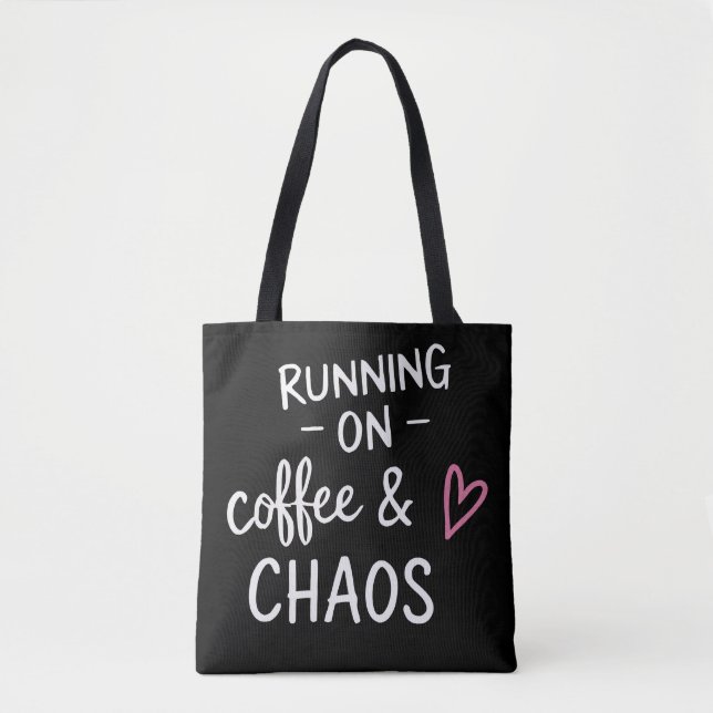 Lustiges Mama-Leben-Zitat Tasche (Vorderseite)