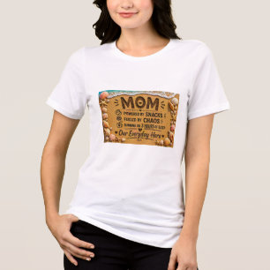 Lustiges Mama-Strand-Design – Angetrieben von Snac Tri-Blend Shirt