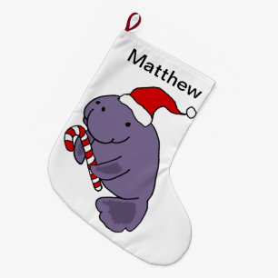 Lustiges Manatis im Großer Weihnachtsstrumpf