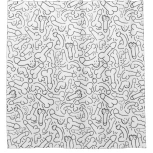 lustiges Männergeschenk Duschvorhang