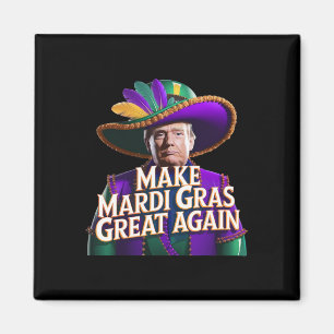 Lustiges Mardi Gras Donald Trump Mardi Gras Amerik Magnet