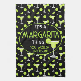 Lustiges Margarita-Zitat Cocktail-Liebhaber Geschirrtuch