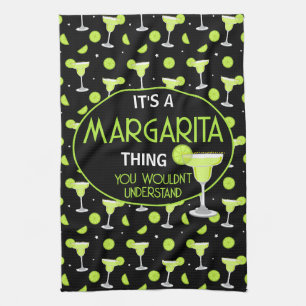 Lustiges Margarita-Zitat Cocktail-Liebhaber Geschirrtuch