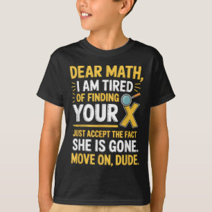 Lustiges Mathe-Design für Jungen Mädchen Mathe-Leh T-Shirt