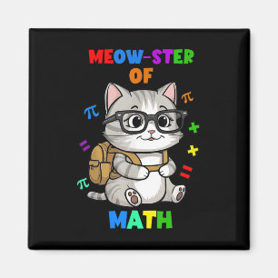 Lustiges Mathe-Katze-Shirt – Meow-ster der Mathe Z Magnet