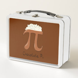 Lustiges Mathe-Schokoladen-Pi-Symbol Metall Brotdose