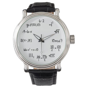 Lustiges Mathe Wiz (Popquiz) Armbanduhr