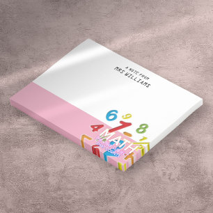 Lustiges Mathe-Zitat zum Thema Mathe Post-it Klebezettel