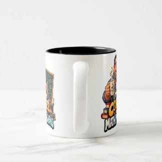 Lustiges Mathematik-Lehrer-Kaffee-Zitat Zweifarbige Tasse
