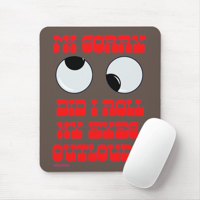 lustiges Mauspad "ROLLIN' EYES" (Mit Mouse)