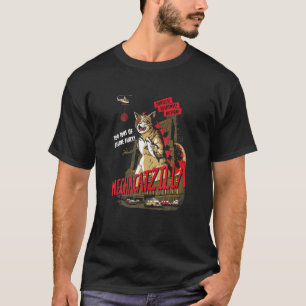 Lustiges Mecha-Catzilla-Katzenkostüm Halloween T-Shirt