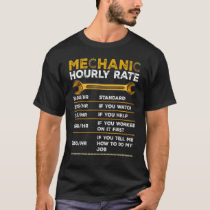 Lustiges Mechaniker-Stundensatz-Geschenke-Shirt Ar T-Shirt