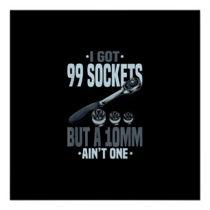 Lustiges Mechanikergeschenk für einen Automechanik Poster