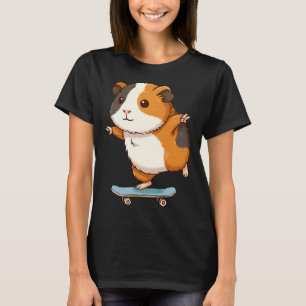 Lustiges Meerschweinchen G Skater Skateboard Balle T-Shirt