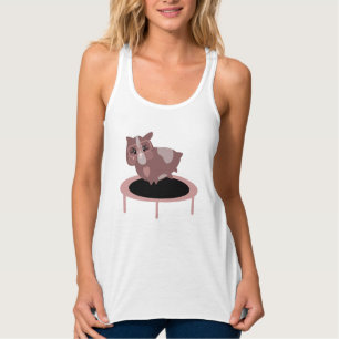 Lustiges Meerschweinchen-Gym-Fitness-Design Tank Top
