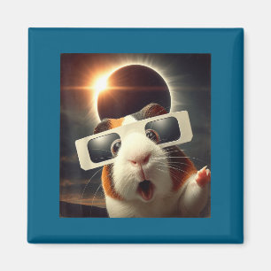 Lustiges Meerschweinchen-Shirt Selfie Damen Herren Magnet