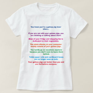 Lustiges Meerschweinchen-Shirt T-Shirt