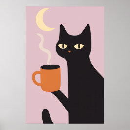 Lustiges Meh-Katzen-Geschenk für Katzenliebhaber Poster