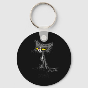 Lustiges Meh Katzen-Geschenk für Katzenliebhaber Schlüsselanhänger