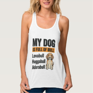 Lustiges Mein Hund steckt voller Stier Beagle Vint Tank Top