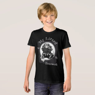Lustiges "Meine Eidechse hat meine Hausaufgaben ge Tri-Blend Shirt