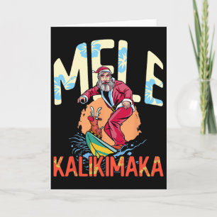 Lustiges Mele Kalikimaka Hawaiianisches Weihnachte Karte