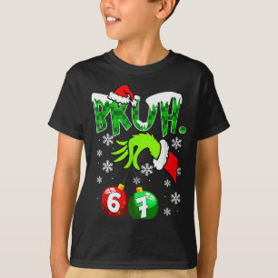 Lustiges Meme Bruh 6-7 Passende Familie Weihnachte T-Shirt