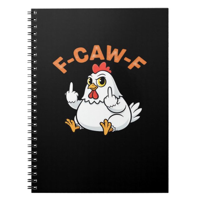 Lustiges Meme F-Caw-F Huhn Notizblock (Vorderseite)