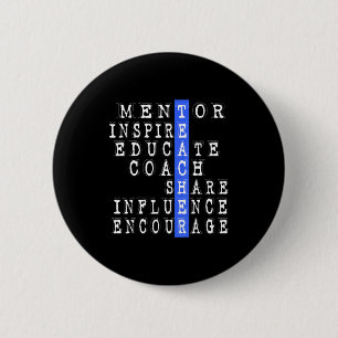 Lustiges Mentor-Trainer-Geschenk für Lehrer für Sc Button