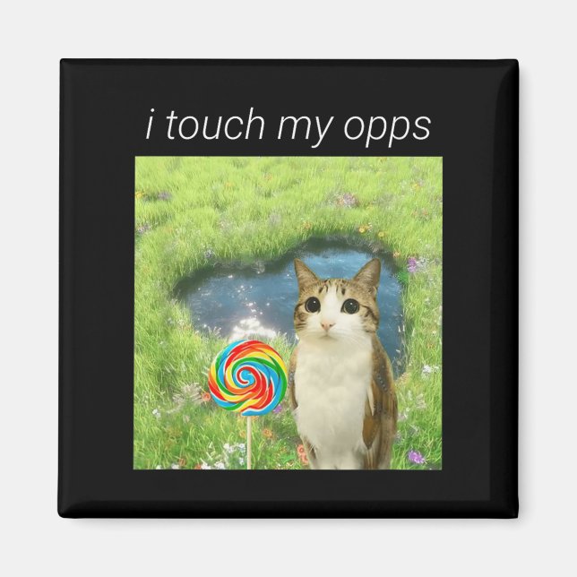 Lustiges Meowl-Meme, Cat Owl Meme Gehirnfäule Gen  Magnet (Vorne)