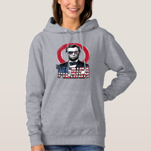 Lustiges Merica Patriotisches Präsident Vintage Ve Hoodie
