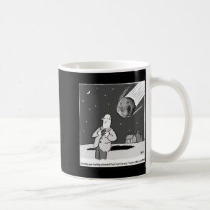 Lustiges Meteor trifft Erde Katastrophen T-Shirt Kaffeetasse