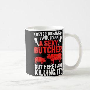 Lustiges Metzger-Design für Männer Frauen Metzgere Kaffeetasse