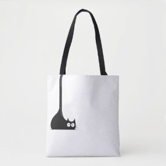 Lustiges minimalistisches Katzenliebhaber-Geschenk Tasche