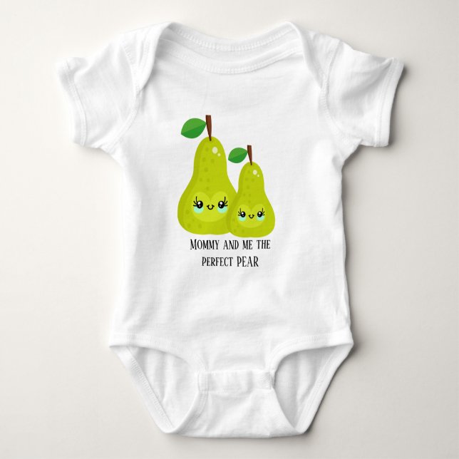 lustiges Mommy Baby perfekte Birne Baby Strampler (Vorderseite)