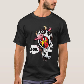 Lustiges Moo Truthahn Kuh Kostüm Thanksgiving Männ T-Shirt
