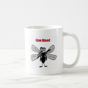Lustiges Moskito-Sprichwort geben Blut-Entwurf Kaffeetasse