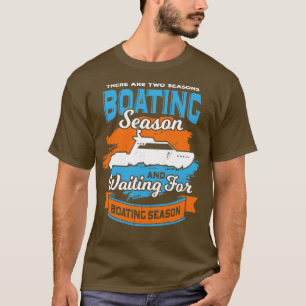 Lustiges Motorboot Bootfahren Boots Kapitän Gesche T-Shirt