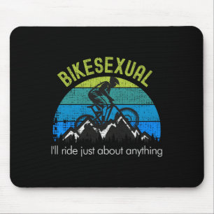 Lustiges Mountainbike-Fahrradfahren  Mousepad