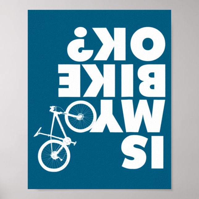 Lustiges Mountainbike  Poster (Vorne)