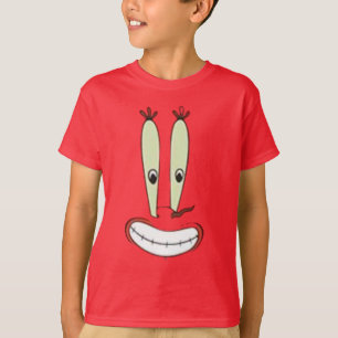 Lustiges Mr. Krabs großes Gesicht Jungen T-Shirt -