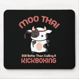 Lustiges Muay-Thai-T-Shirt - Kickboxen-Shirt mit l Mousepad