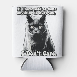 Lustiges mürrisches Katzen-Meme für Katzenliebhabe Dosenkühler